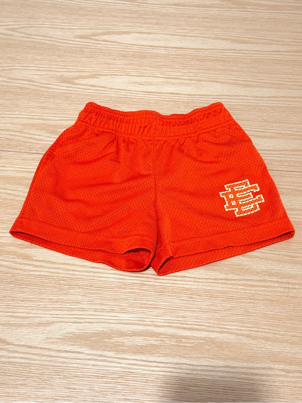 Eric Emanuel Kids Orange Athletic Mesh Shorts